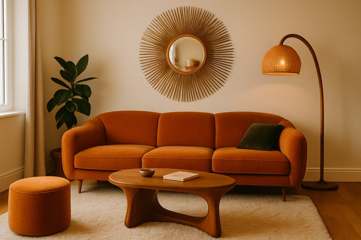 Déco style années 70 : couleurs, formes et matières.